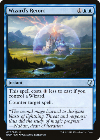 {C} Wizard's Retort [Dominaria][DOM 075]
