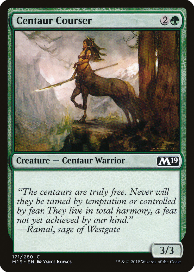 {C} Centaur Courser [Core Set 2019][M19 171]