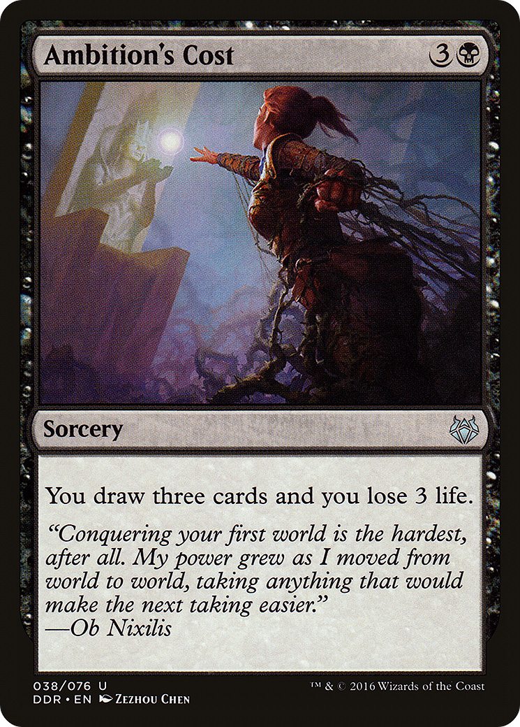 {C} Ambition's Cost [Duel Decks: Nissa vs. Ob Nixilis][DDR 038]
