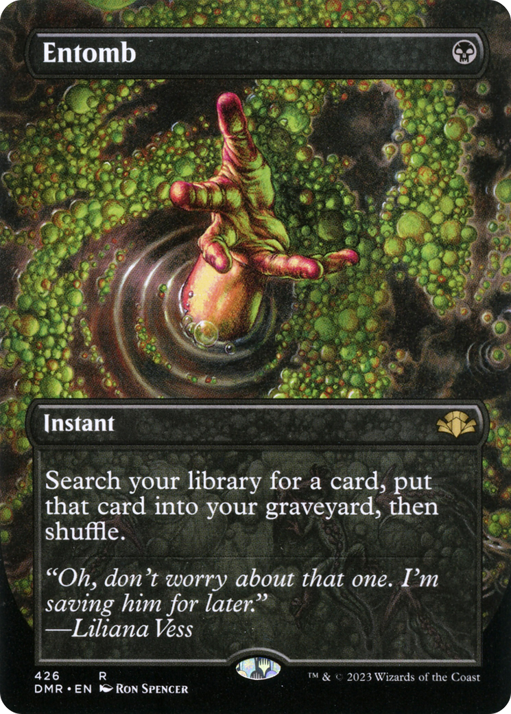 {R} Entomb (Borderless Alternate Art) [Dominaria Remastered][DMR 426]