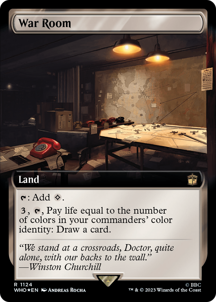 {R} War Room (Extended Art) (Surge Foil) [Doctor Who][WHO 1124]