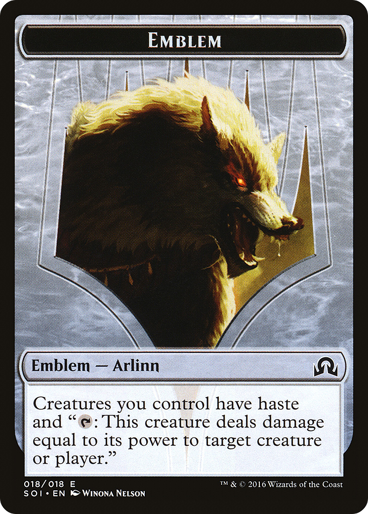 {T} Arlinn Kord Emblem [Shadows over Innistrad Tokens][TSOI 018]