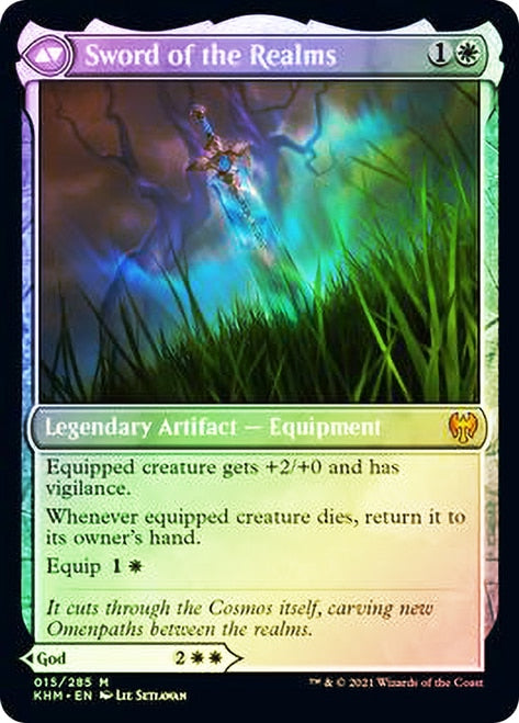{R} Halvar, God of Battle // Sword of the Realms [Kaldheim Prerelease Promos][PR KHM 015]