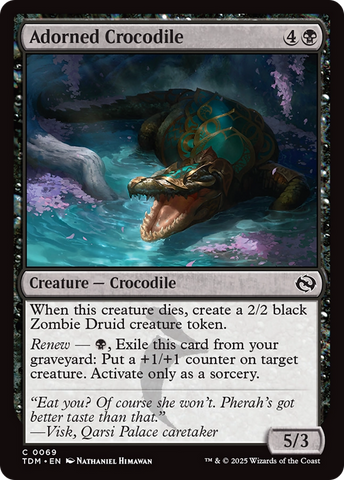 {@C} Adorned Crocodile [Tarkir: Dragonstorm][TDM 069]