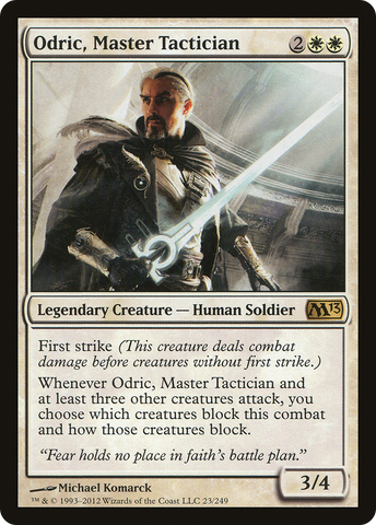 {R} Odric, Master Tactician [Magic 2013][M13 023]