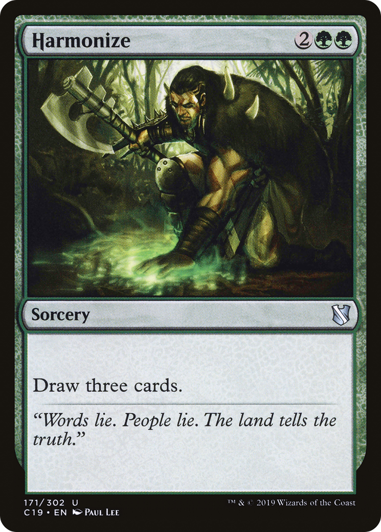 {C} Harmonize [Commander 2019][C19 171]