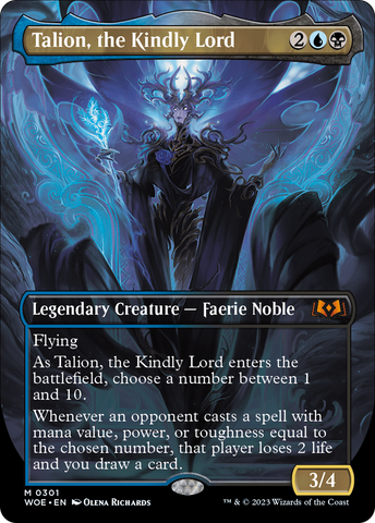 {@R} Talion, the Kindly Lord (Borderless Alternate Art) [Wilds of Eldraine][WOE 301]