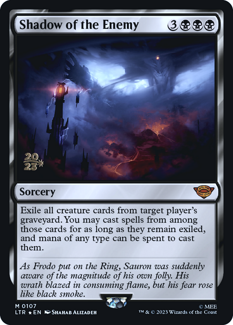 {R} Shadow of the Enemy [The Lord of the Rings: Tales of Middle-Earth Prerelease Promos][PR LTR 107]