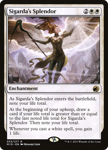 {R} Sigarda's Splendor [Innistrad: Midnight Hunt][MID 033]