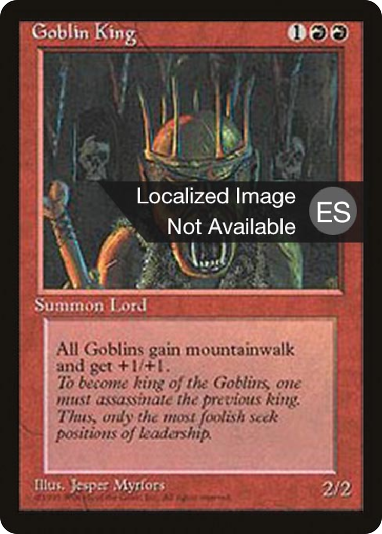 {F} Goblin King [Fourth Edition (Foreign Black Border)][FBB 4ED 198]
