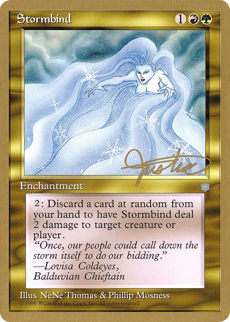 {R} Stormbind (Mark Justice) [Pro Tour Collector Set][GB PTC MJ304]