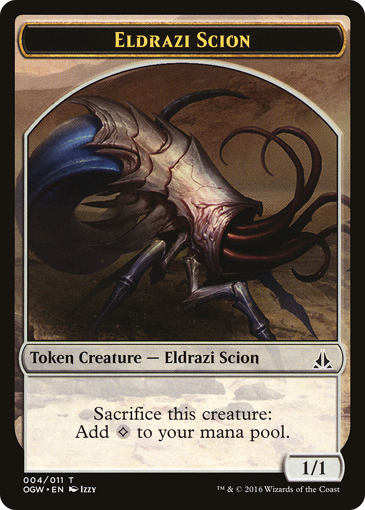{T} Eldrazi Scion Token (004/011) [Oath of the Gatewatch Tokens][TOGW 004]