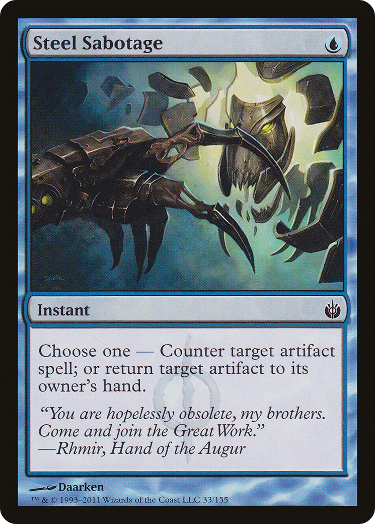 {C} Steel Sabotage [Mirrodin Besieged][MBS 033]