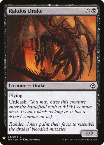 {C} Rakdos Drake [Mystery Booster][LS IMA 103]