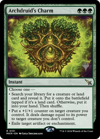 {R} Archdruid's Charm (Promo Pack) [Murders at Karlov Manor Promos][PP MKM 151]
