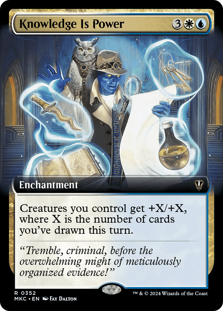 {R} Knowledge is Power (Extended Art) [Murders at Karlov Manor Commander][MKC 352]