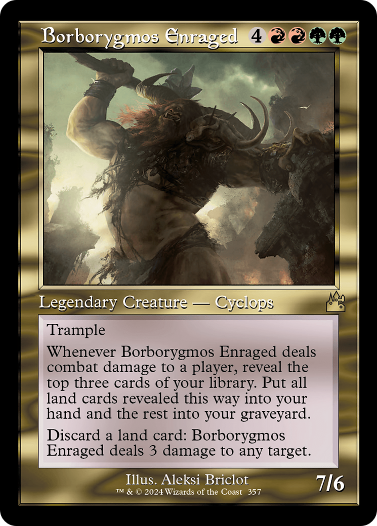 {R} Borborygmos Enraged (Retro Frame) [Ravnica Remastered][RVR 357]
