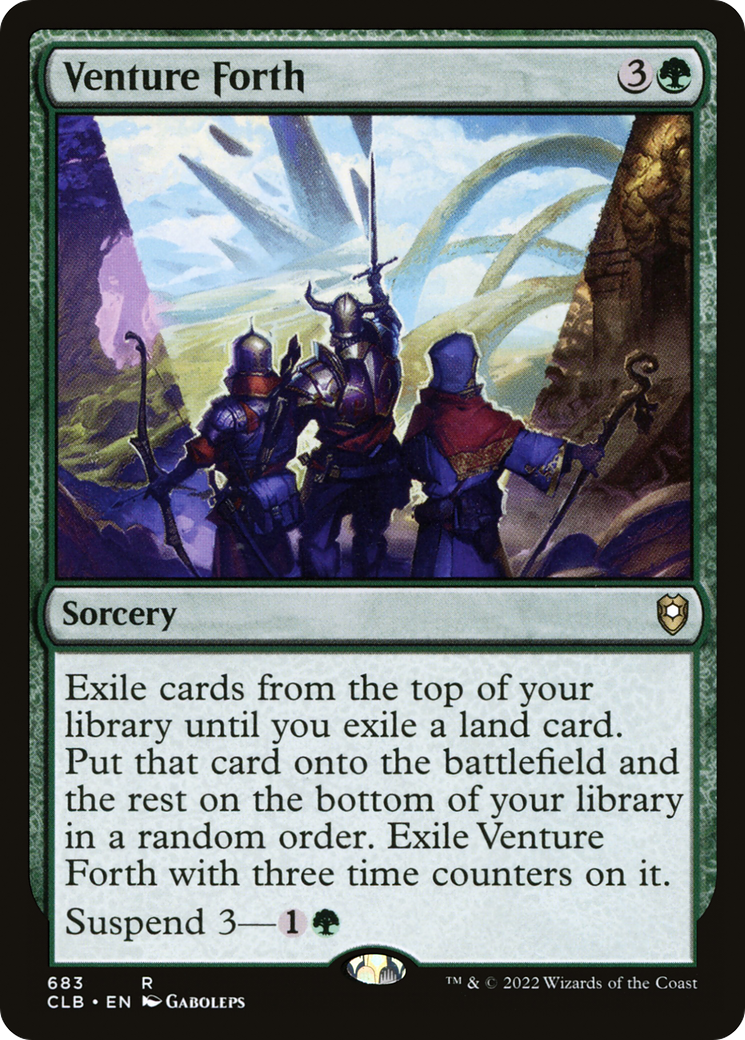 {R} Venture Forth [Commander Legends: Battle for Baldur's Gate][CLB 683]