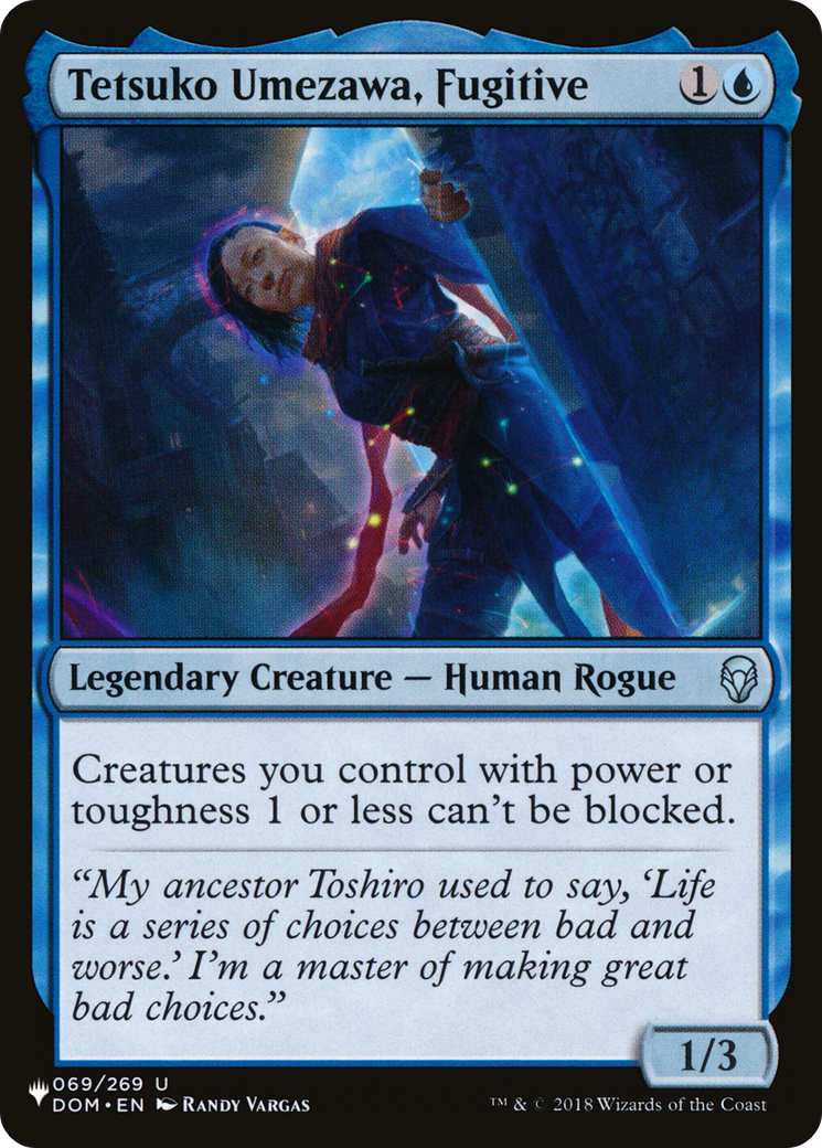Tetsuko Umezawa, Fugitive (DOM) [LIST 069/269]