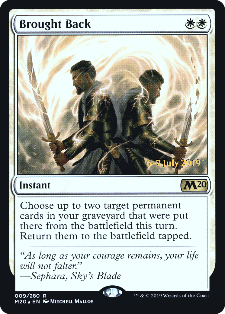 {R} Brought Back [Core Set 2020 Prerelease Promos][PR M20 009]