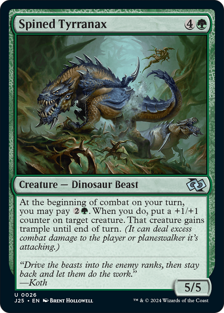 {C} Spined Tyrranax [Foundations Jumpstart][J25 026]