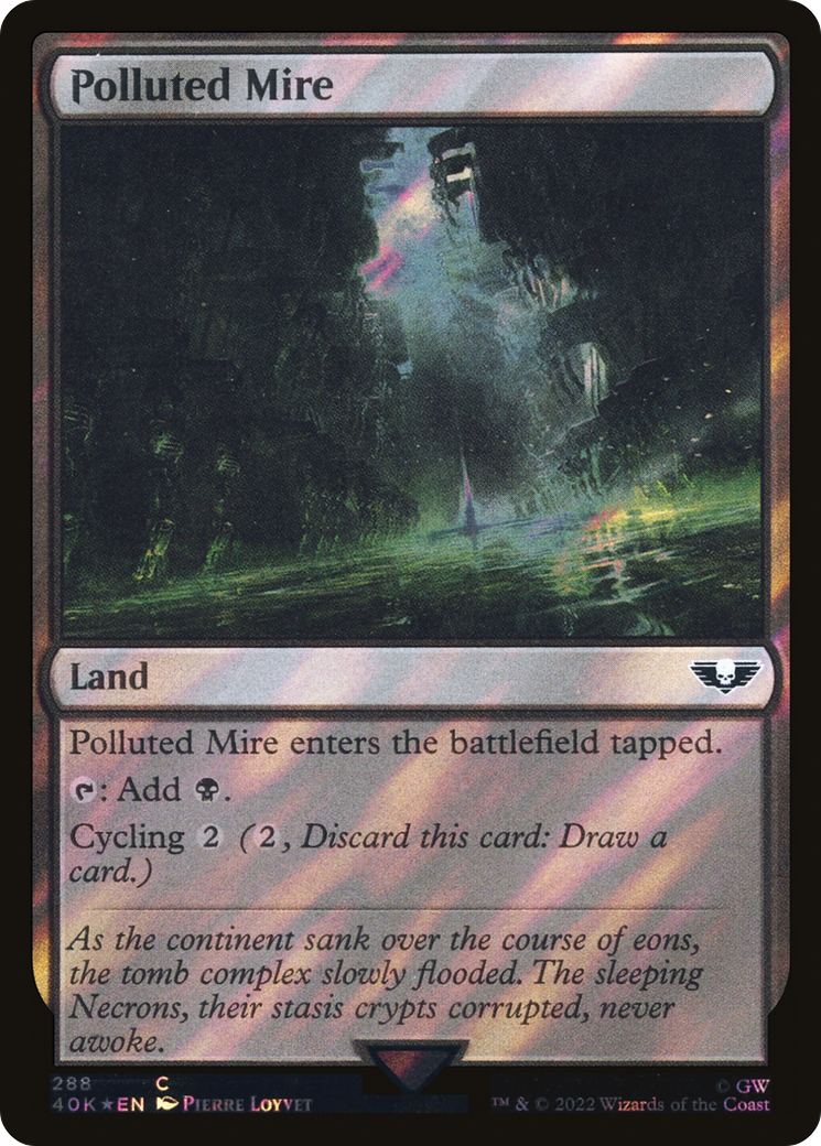 {C} Polluted Mire (Surge Foil) [Universes Beyond: Warhammer 40,000][SF 40K 288]