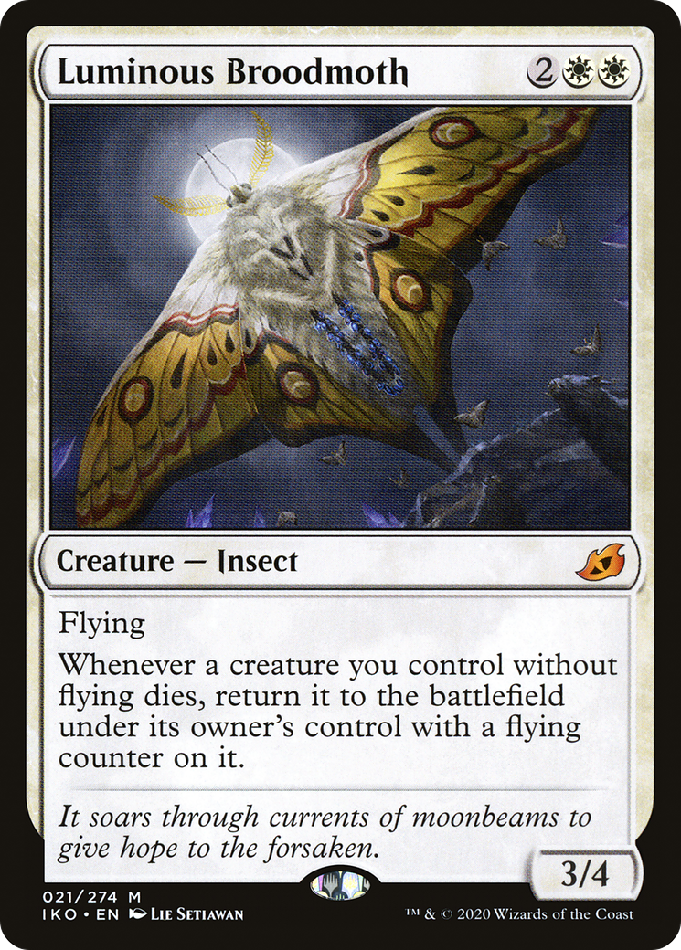 {R} Luminous Broodmoth [Ikoria: Lair of Behemoths][IKO 021]