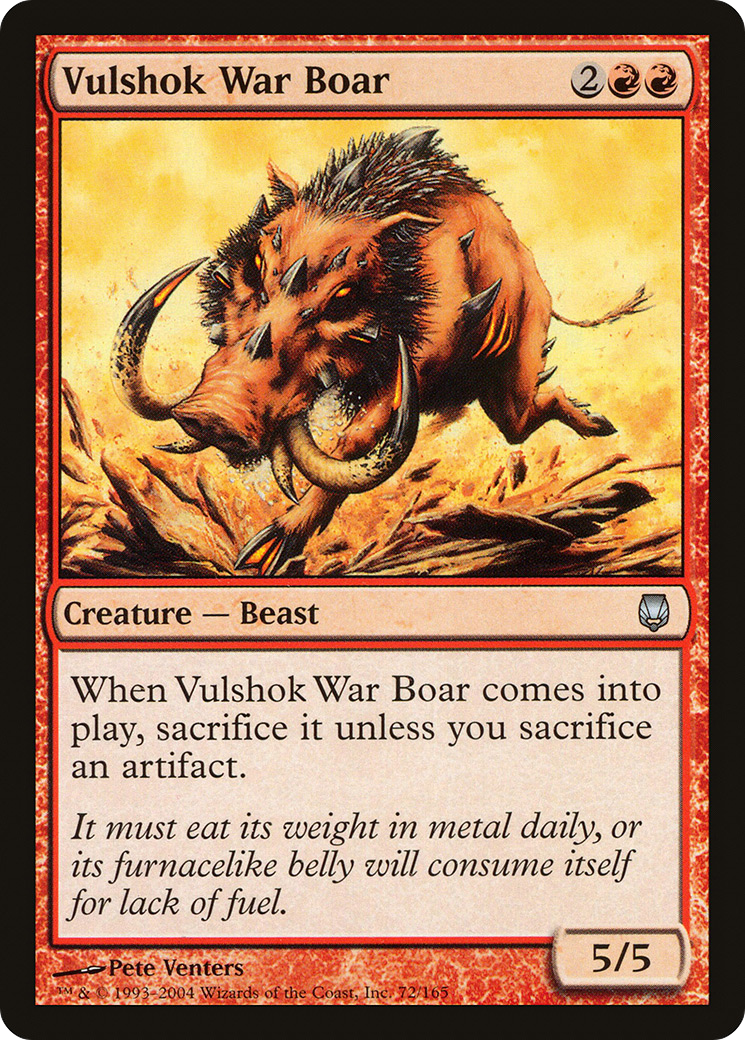 {C} Vulshok War Boar [Darksteel][DST 072]