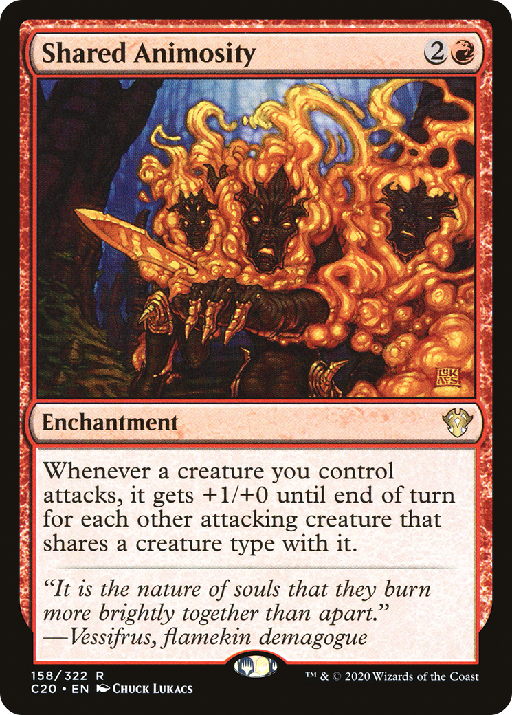 {R} Shared Animosity [Commander 2020][C20 158]