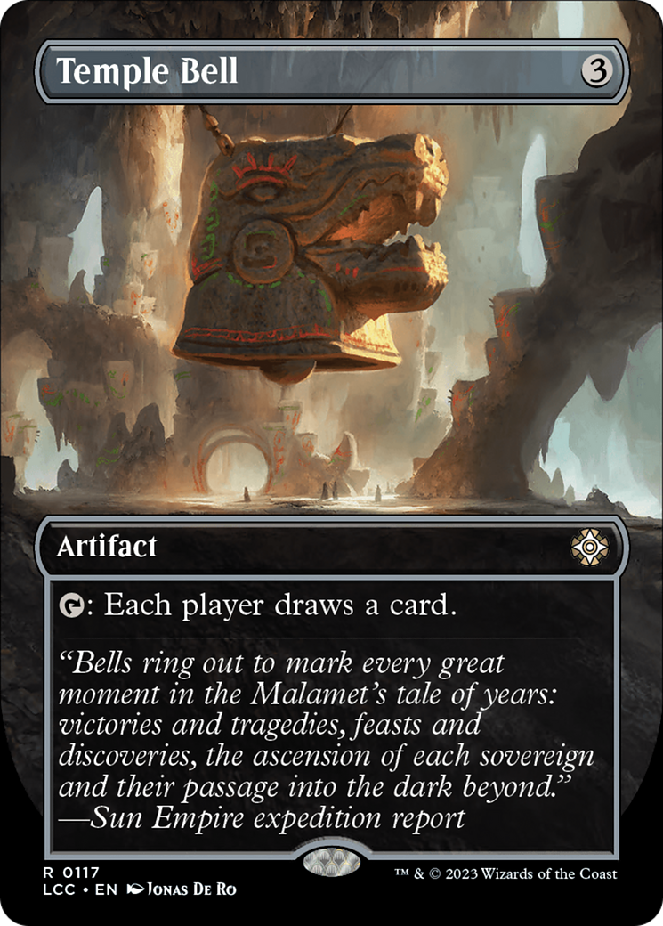{R} Temple Bell (Borderless) [The Lost Caverns of Ixalan Commander][LCC 117]