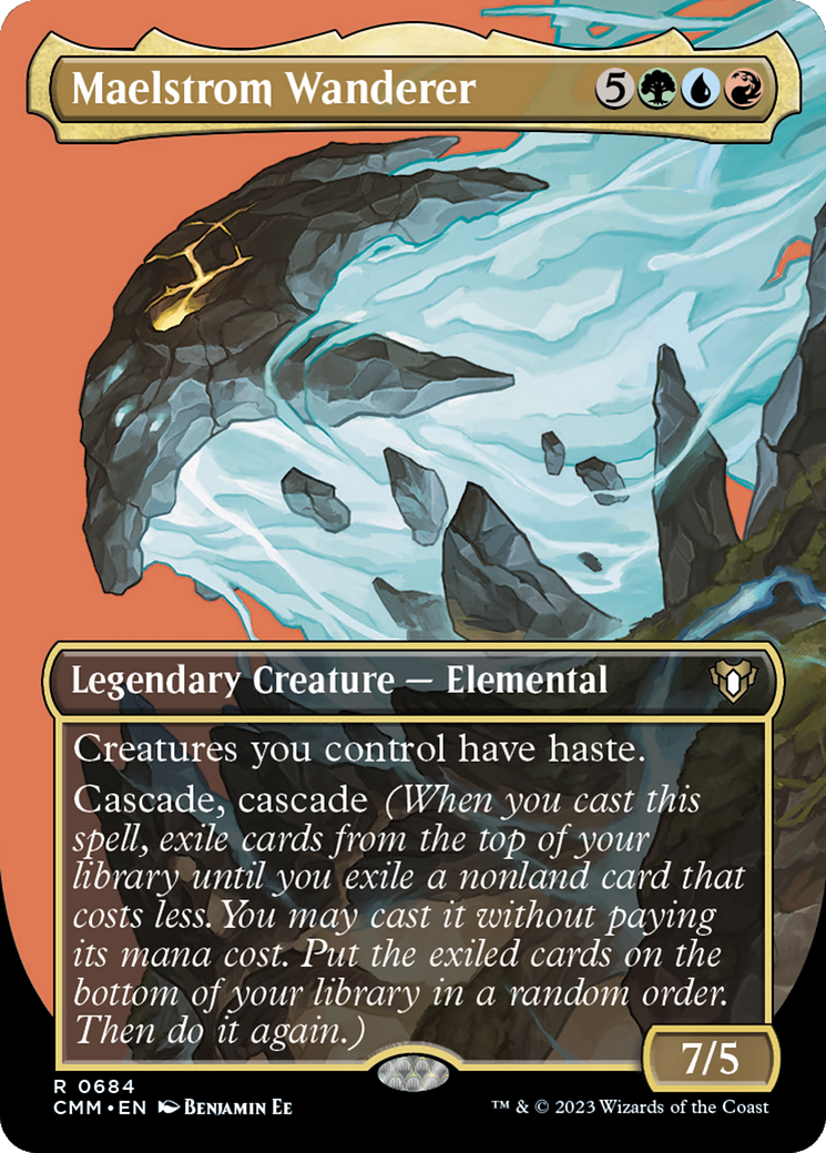 {R} Maelstrom Wanderer (Borderless Profile) [Commander Masters][CMM 684]