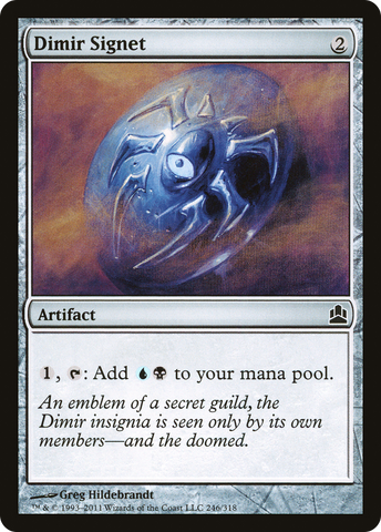 {C} Dimir Signet [Commander 2011][CMD 246]