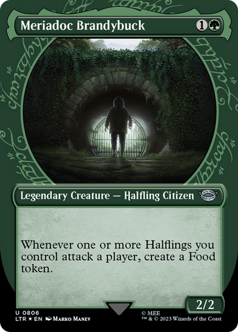 {C} Meriadoc Brandybuck (Showcase) (Surge Foil) [The Lord of the Rings: Tales of Middle-Earth][LTR 806]