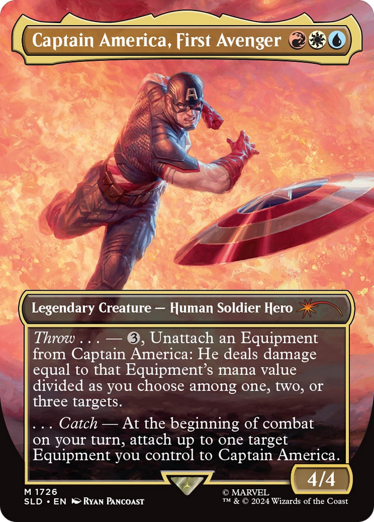 Captain America, First Avenger [SLD-1726]  (Borderless) Foil