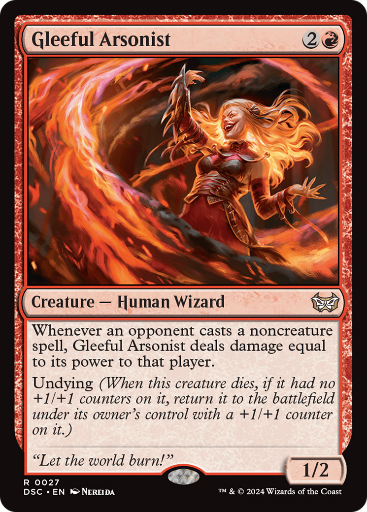 {R} Gleeful Arsonist [Duskmourn: House of Horror Commander][DSC 027]
