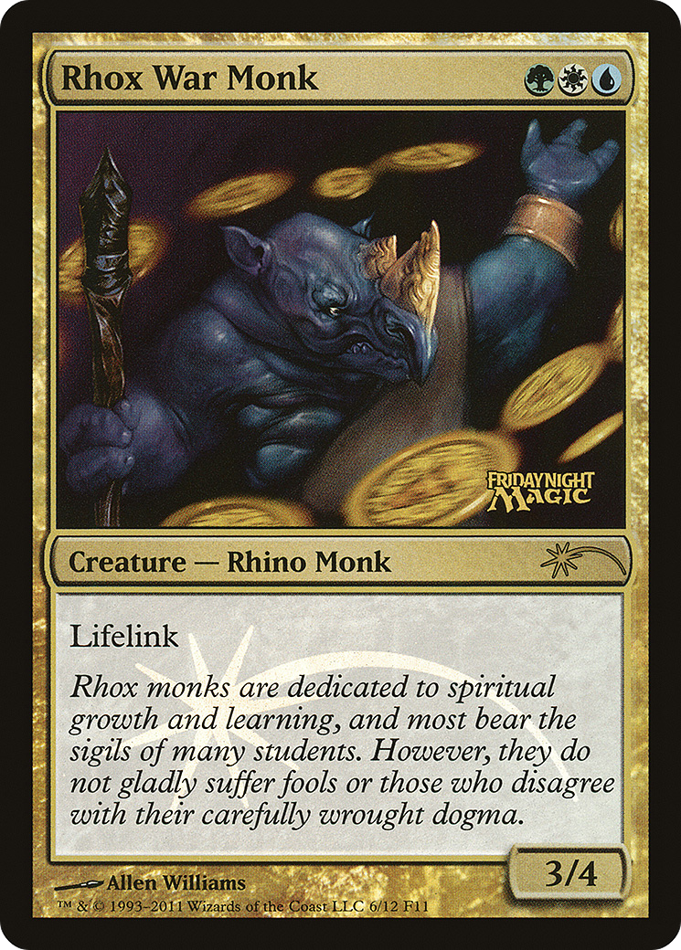 {R} Rhox War Monk [Friday Night Magic 2011][PA F11 006]