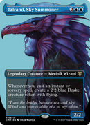 {R} Talrand, Sky Summoner (Borderless Profile) [Commander Masters][CMM 673]