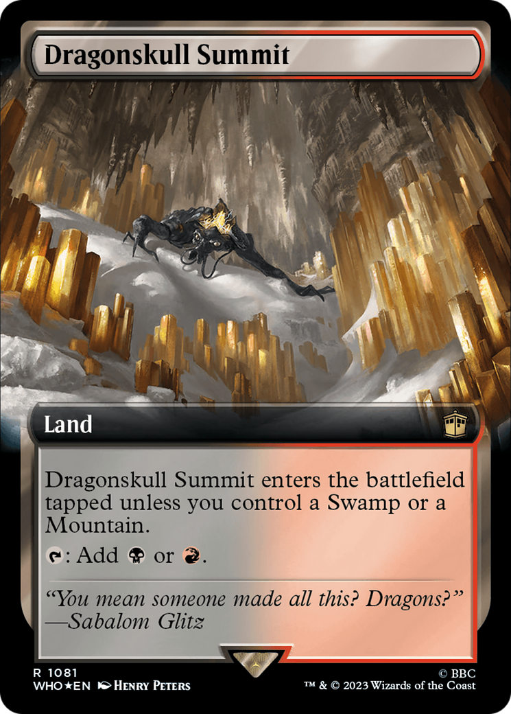 {R} Dragonskull Summit (Extended Art) (Surge Foil) [Doctor Who][WHO 1081]