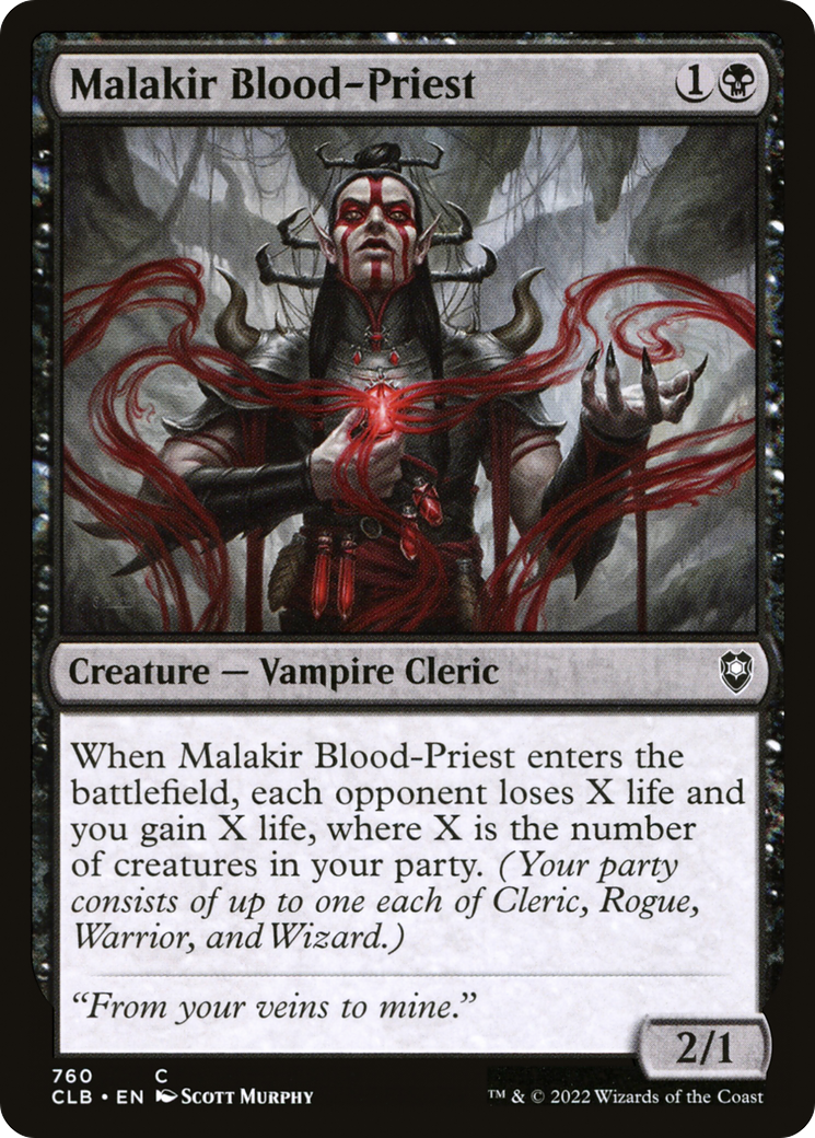 {C} Malakir Blood-Priest [Commander Legends: Battle for Baldur's Gate][CLB 760]