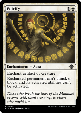 {@C} Petrify [The Lost Caverns of Ixalan][LCI 030]