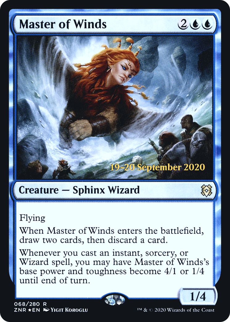 {R} Master of Winds [Zendikar Rising Prerelease Promos][PR ZNR 068]