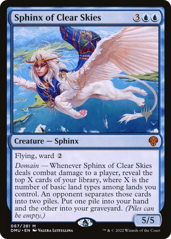 {R} Sphinx of Clear Skies (Promo Pack) [Dominaria United Promos][PP DMU 067]