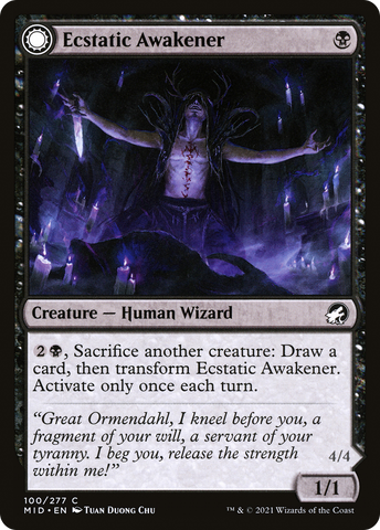 {C} Ecstatic Awakener // Awoken Demon [Innistrad: Midnight Hunt][MID 100]