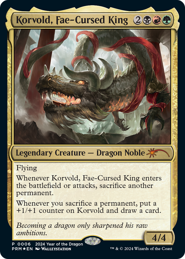 {R} Korvold, Fae-Cursed King (Year of the Dragon 2024) [Standard Showdown Promos][PL24 006]