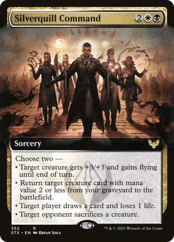 {R} Silverquill Command (Extended Art) [Strixhaven: School of Mages][STX 352]