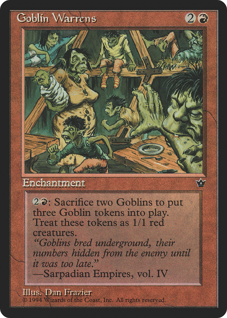 {R} Goblin Warrens [Fallen Empires][FEM 059] - Misty Mountain Games
