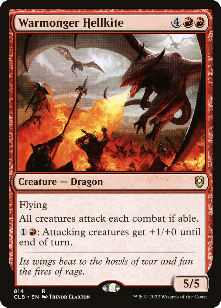 {R} Warmonger Hellkite [Commander Legends: Battle for Baldur's Gate][CLB 814]