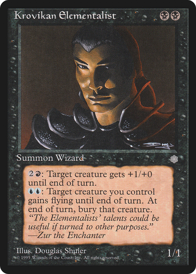 {C} Krovikan Elementalist [Ice Age][ICE 139]