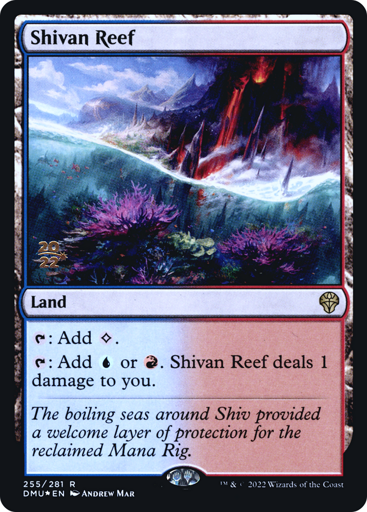 {R} Shivan Reef [Dominaria United Prerelease Promos][PR DMU 255]