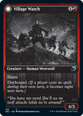 {C} Village Watch // Village Reavers [Innistrad: Double Feature][DBL 165]